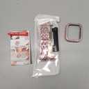 3-Pack Compatible With Apple Watch Band 38mm 40mm 41mm 42mm 44mm 45mm 49mm with Case, Bling Diamond Metal Strap with Diamond Case + Glass Screen Protective Cover For iWatch Series 9 8 SE 7 6 5 4 3 2 1