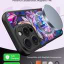 DEENAKIN for iPhone 14 Pro Case Cute, Translucent Matte Floral Cover