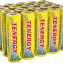 Tenergy Solla Premium Rechargeable NiMH AA Battery, 1300mAh Solar Batteries for Solar Garden Lights, Anti-Leak, Outdoor Durability, 5+ Years Performance, UL Certified, Pre-Charged 20 Pack