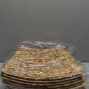 42 Inch Extra Large Christmas Tree Collar, 8 Piece Durable Hyacinth Christmas Tree Base Cover, Handmade Wicker Xmas Tree Collar Adjustable Tree Skirt for Artificial Tree Pencil Tree - Nature (Natural)