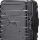 BAGSMART Carry On Luggage 22x14x9 Airline Approved with Spinner Wheels,Lightweight 20 Inch Luggage with TSA Lock,Expandable Hard Shell Carry On Suitcases for Men Women,Gray