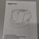 Amazon Basics No-Mess Hooded Cat Litter Box, Standard, Multicolor, 21 in x 16 in x 15 in