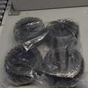 GLOBACT 1/8 1/10 17mm Hex RC Wheels and Tires RC Monster Truck Buggy PreGlued RC Tires and Rims with Foam Inserts for 1/10 TRX ERevo T-Maxx Summit Arrma KRATON Outcast RC Monster Truck (4Pcs)