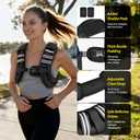 PACEARTH Weighted Vest, 10lb Weight Vest with Reflective Stripe, Body Weight Vests for Women, Men, Weight Loss Workout, Strength Training, Running, Walking, Jogging