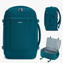 ECOHUB Travel Backpack for Men Women, Carry on Backpack with USB Charging Hole, Spirit Airlines Personal Item Bag Flight Approved, 15.6 Inch Laptop Backpack with Anti Theft Pockets, 30L, Blue Green