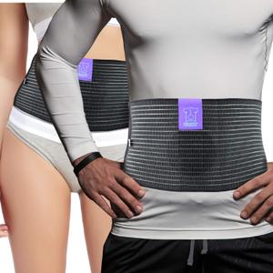 Everyday Medical Umbilical Hernia Belt for Men & Women - Breathable Abdominal Binder Post Surgery, Belly Support Band & Abdominal Compression Garment for Epigastric, Navel & Ventral Hernias - S/M (Standard (24-38 IN))