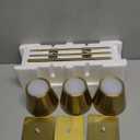 UME 3 Pack Cordless Table Lamp, Battery Operated Lamp - Portable Waterproof Rechargeable Table Lamp w/ 3 Color Temps & Stepless Dimming for Dinner, Desk, Cafe, Outdoor (Brushed Gold)