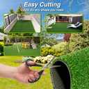 XLX TURF Outdoor Artificial Grass Rug 4FT X 4FT, Green Synthetic Turf Floor Mat for Balcony, Patio, Yard, Pets Dogs Grass Pad