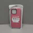 Magnetic for iPhone 14 Pro Max Case Cute Stripes Phone Case, Shockproof Slim TPU and Hard PC Protective Phone Cover Compatible with MagSafe Designed for Women Girls, Red and Pink