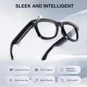 AI Smart Glasses with Camera, 1080P HD Video Recording Glasses,Bluetooth Speaker,Wireless Music & Calls,Real-Time Translation,Voice Control,Unisex