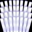 Liliful 100 Pcs Glow LED Cheer Sticks Light up Glow Sticks Wedding Wand for Birthday Wedding Bridal Shower Raves Carnival Concert Glow in the Dark Party Favors Supplies(White)