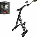 Adjustable Pedal Exerciser for Seniors, Upright Arm and Leg Exercise Bike for Home Physical Therapy, Sit-Down Recumbent Cycle with LCD Display & Chrome Handlebars for Joint Mobility