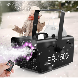 TEPU 1500W Snow Maker Machines for Indoor Outdoors, Adjustable Snowflake Size with 9 Color Lights, Indoor and Outdoor Use, Snow Maker Machines for Indoor Outdoors for Parties Events,Black TEPU 1500W Snow Maker Machines for Indoor Outdoors, Adjustable Snowflake Size with 9 Color Lights, Indoor and Outdoor Use, Snow Maker Machines for Indoor Outdoors for Parties Events,Black