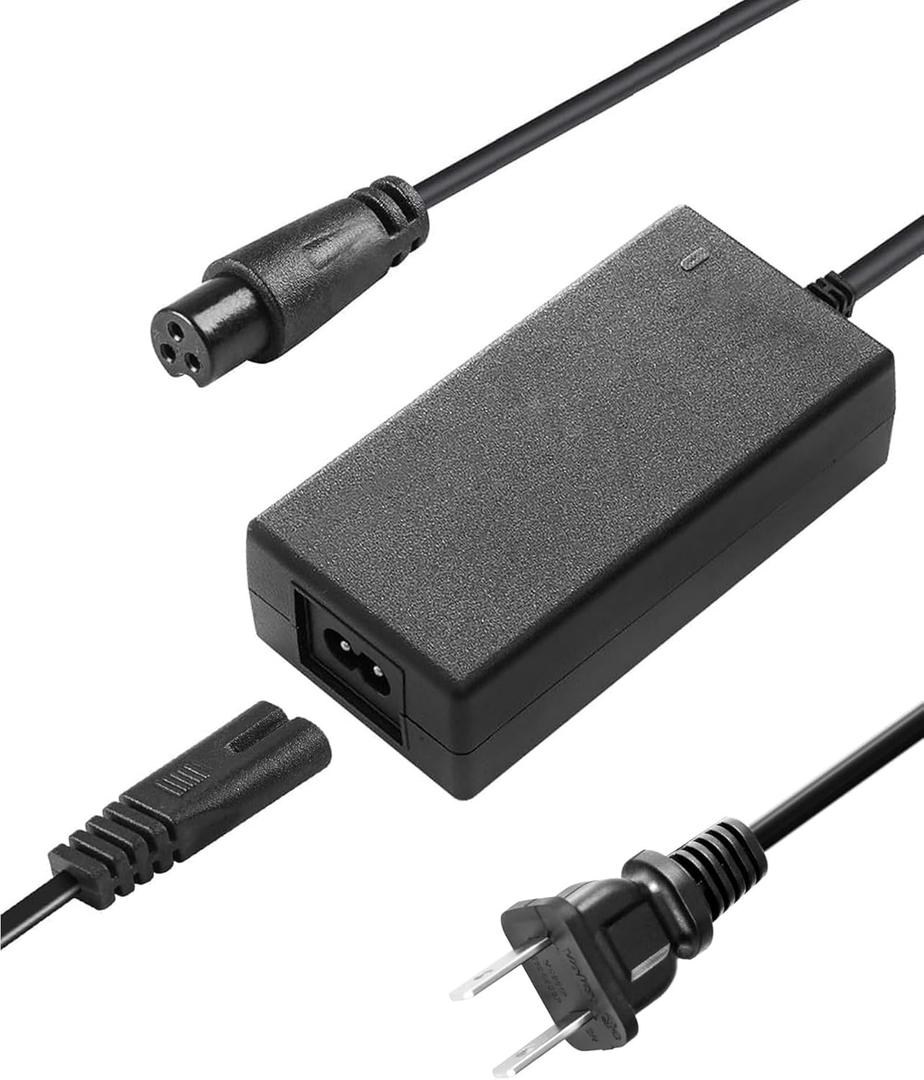 42V Replacement Charger 3-Prong, 3 Prong Scooter Charger 12mm for Lithium Battery Charger