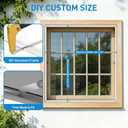 DIY Window Screen Frame Kit 2 Pack, Cut-to-Size 46" Aluminum Frame with Heavy Duty 46"x99" Mesh for Window Screen Replacement, Includes All Tools & Hardware for Windows, Patio, Porch, White