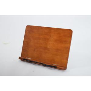 Bamboo Reading Stand Reading Stand Multi-Functional Adjustable Book Clip for Students Reading Books Test Over Bookshelf Reading Books on Bookshelf Cookbook Rack Music Stand (Brown middle)