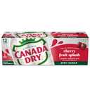 Canada Dry Zero Sugar Cherry Gingerale Fruit Splash 12oz, Pack of 12, BBD: Aug/09/26