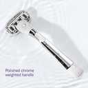 Flamingo Razors for Women, 1 Razor (Polished Chrome) Handle and 1 Razor Blade Refill