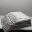 Leg Elevation Pillow - Full Memory Foam Top, Leg Rest Elevating Foam Wedge Knee Pillow - Grey,  24"x21"x6" Grey Wedge Pillow