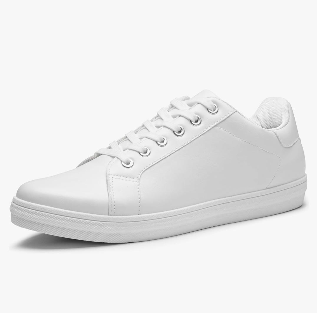 Jousen Mens Sneakers White Mens Casual Shoes Soft Breathable Fashion Sneakers for Mens, Size: 12