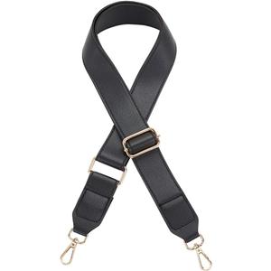 PH PandaHall 1.4 inch Wide Crossbody Strap, 33~55 inch Black PU Leather Shoulder Bag Strap Adjustable Purse Strap Replacement Shoulder Strap for Briefcase Messenger Bag Handbags Women Purse