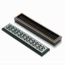 EdenEcho Ceramic Incense Holder, Incense Holder for Sticks with Ash Catcher Fireproof Incense Burner for Aromatherapy Meditation Yoga Spa Room Decor No Mess Incense Tray Ideal for Stick Incense Green