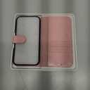 OCASE Compatible with iPhone 13 Wallet Case, PU Leather Flip Folio Case with Card Holders RFID Blocking Kickstand [Shockproof TPU Inner Shell] Phone Cover 6.1 Inch 2021 (Pink)