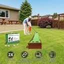 Golf Putting Mat, Practice Golf Putting Green Training Aid for Indoor, Outdoor at Home, Office, Backyard with Putter and Balls 9.84 ft