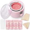 Femiro Waxing Kit, FE11 Digital Wax Warmer Kit for Coarse Hair Removal, Home Wax Kit with Brazilian Formulas Hard Wax Beads for Bikini Brazilian Legs Armpit Face Full Body Waxing