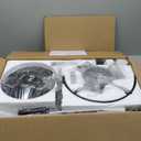 65 Inch Ceiling Fan with Lights, Farmhouse Caged Ceiling Fans with Remote, Black Industrial Ceiling Fans with Quiet Reversible DC Motor, Large Ceiling Fan for Living room, Bedroom