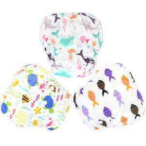 Langsprit 3 Pack Swim Diaper for Baby & Toddle,Reuseable Washable Diaper Swim for Swimming Lesson & Baby Shower Gifts