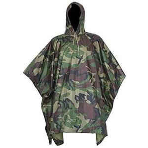 LOOGU Camo Rain Poncho with Hood Waterproof Lightweight Raincoat Rain Gear Men Women Outdoor Camping Hunting Hiking Fishing. One Size