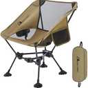 MOON LENCE Portable Camping Chair Backpacking Chair - The 4th Generation Ultralight Folding Chair - Compact, Lightweight Foldable Chairs for Hiking Mountaineering, Beach