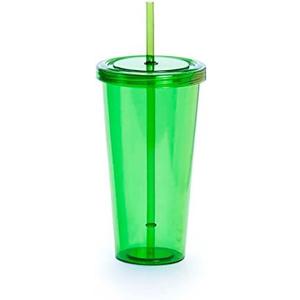Smoothie Tumbler with Straw, Green