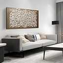 LAOTOART Abstract Canvas Wall Art for Bedroom - Modern Wall Pictures for Living Room - Art Work for Office Walls Size 24" x 48"