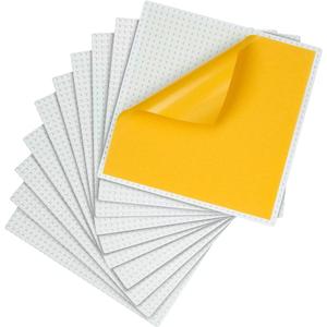 MIMAX Peel-and-Stick Baseplates 10PCS (10"x10"), Toy Building Brick Blocks Base Plates, Self Adhesive Baseplate for All Major Brands, Build On Table Wall (White)