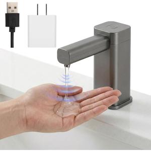 Automatic Dish Soap Dispenser for Kitchen, Touch-Free Sink Soap Pump with Silicone Extension TubeDesigned for Kitchens and Bathrooms Square