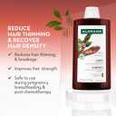 Klorane Strengthening Shampoo with Quinine - Dermatologist-Tested - Natural Alternative Thickening Shampoo for Hair Thinning - Support Stronger, Healthier Hair for Men & Women - 13.5 fl. oz.