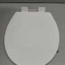 1M Family Toilet Seat, Patented Slow Close & Quick Releasing Technology, Anti-Wiggling, Easy to Install and Clean, Standard Round with Toddler Seat Built In (1 Piece)