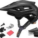 KINGBIKE Mountain Bike Helmet MTB Ebike Helmets for Adults Men Women Professional Trail Enduro XC Cross Country NTA-8776 E-Bike Certified (Matte Black, L)