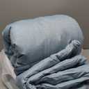 Bedsure Queen Comforter Set - Storm Blue Soft Bedding for All Seasons, Cationic Dyed Bed Set, 3 Pieces, 1 Queen Size Comforter (90"x90") and 2 Pillow Shams (20"x26"+2")