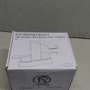 Ultimate Unicorn Waterfall Bathroom Sink Faucet Brushed Nickel, Two Handles Bathroom Faucet with Metal Pop up Sink Drain Stopper, Two Or 3 Holes Bathroom Basin Mixer Tap, Patent No. : US D983,326 S