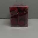 Velvet Christmas Ornaments Ball Set - 30PCS Burgundy Vintage Christmas Tree Decorations Set for Xmas Tree Wreaths Fireplace Holiday Decor