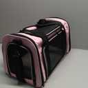 Top tasta Dog Cat Carrier Pet Carriers for Small Medium Large Cats Dogs Carrier Soft Sided Small Puppy Carrier Purse 15 lbs Portable Foldable Airline Approved Dog Cat Travel Carrier Pink 18x11x11