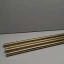 uxcell Brass Round Tube, 300mm Length 1.5mm OD 0.2mm Wall Thickness, Seamless Straight Pipe Tubing 4 Pcs