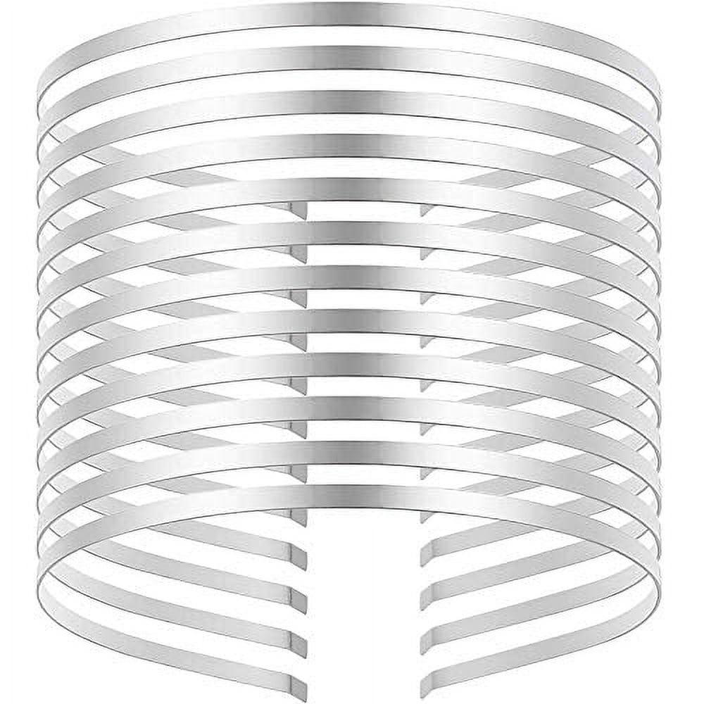 10 Pcs Silver 5mm Smooth Metal Headbands Frames Blank Tiara Base Hairband Head Bands for DIY Crafts Headbands Hair Accessories