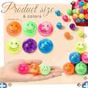 Wettarn 50 Pcs Jesus Easter Gifts Bulk Spanish Christian Easter Bouncy Balls Rubber Religious Cristo Me AMA Bouncing Balls Jesus Loves You Easters Party Favor Basket Suffer