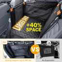 Pecute Heavy-Duty Dog Car Seat & Back Seat Extender Hard PVC Support for Large Dogs up to 330 lbs  Cars, SUVs & Trucks  Scratch-Resistant Sofa Leather & Breathable Mesh for Safe, Stable Road Trips