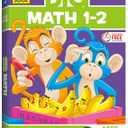 School Zone Big Math 1-2 Workbook: 320 Pages, 1st Grade, 2nd Grade, Elementary Math, Addition, Subtraction, Word Problems, Time, Money, Fractions, Ages 6 to 8