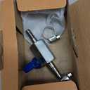 5/16" Hose ID Barb Ball Valve, 304 Stainless Steel Dual 8mm Barb Mini Heater Hose Shut Off Valve with Clamps for Fuel, Gas & Water Lines
